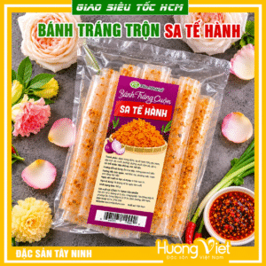 Bánh tráng cuộn sa tế hành Tân Nhiên - Túi 75g Bánh tráng cuộn sa tế hành Tân Nhiên - Túi 75g