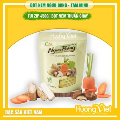 Bột nêm rau củ ngưu báng thuần chay không bột ngọt TÚI 450G
