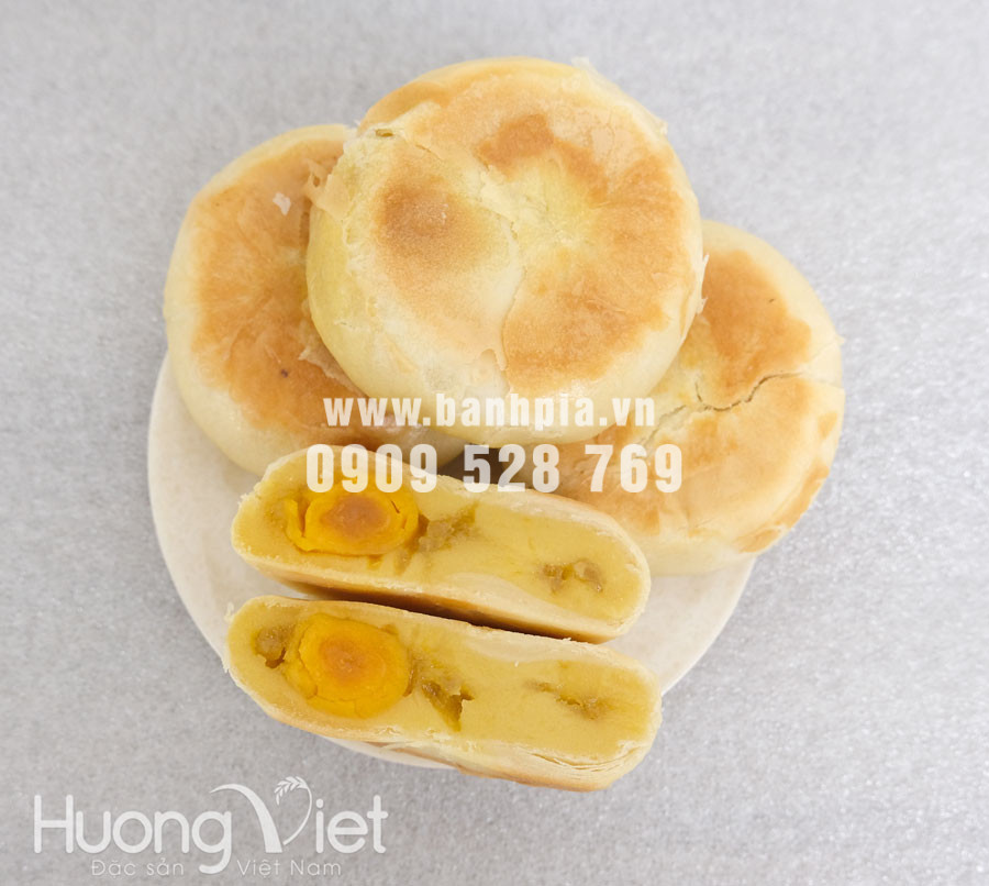 Bánh pía đậu xanh sầu riêng 5 sao Tân Huê Viên 600gr