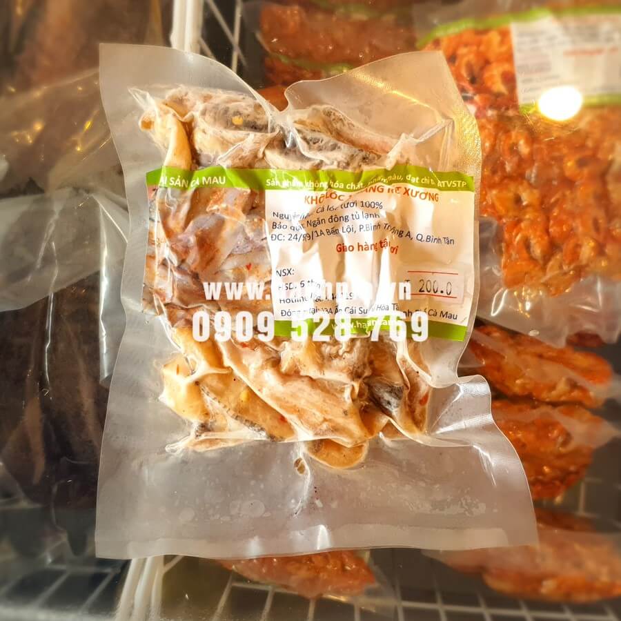 Khô cá lóc 1 nắng phi lê