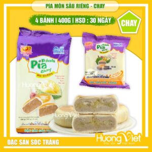 Bánh pía chay môn sầu riêng Tân Huê Viên (Túi 400g) Bánh pía chay môn sầu riêng Tân Huê Viên (Túi 400g)