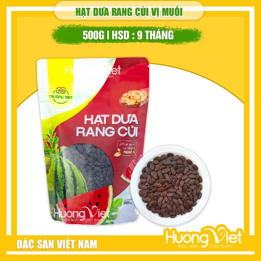 Hạt dưa rang củi vị muối Trường Đạt - Túi 500g Hạt dưa rang củi vị muối Trường Đạt - Túi 500g