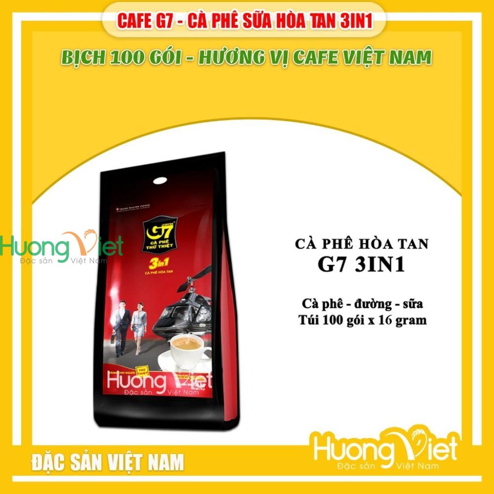 Cà phê sữa hòa tan G7 - túi 100 gói Cà phê sữa hòa tan G7 - túi 100 gói