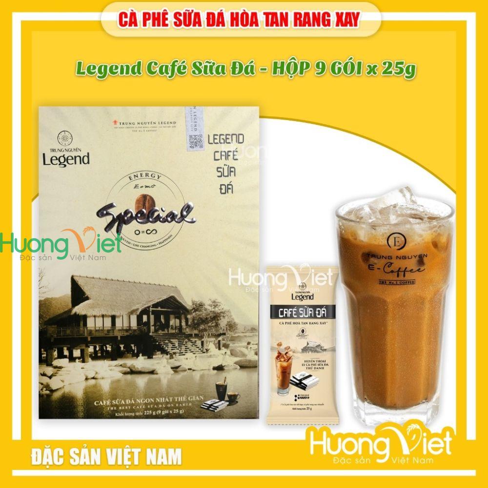 Cà phê sữa đá hòa tan Trung Nguyên Legend - hộp 9 gói