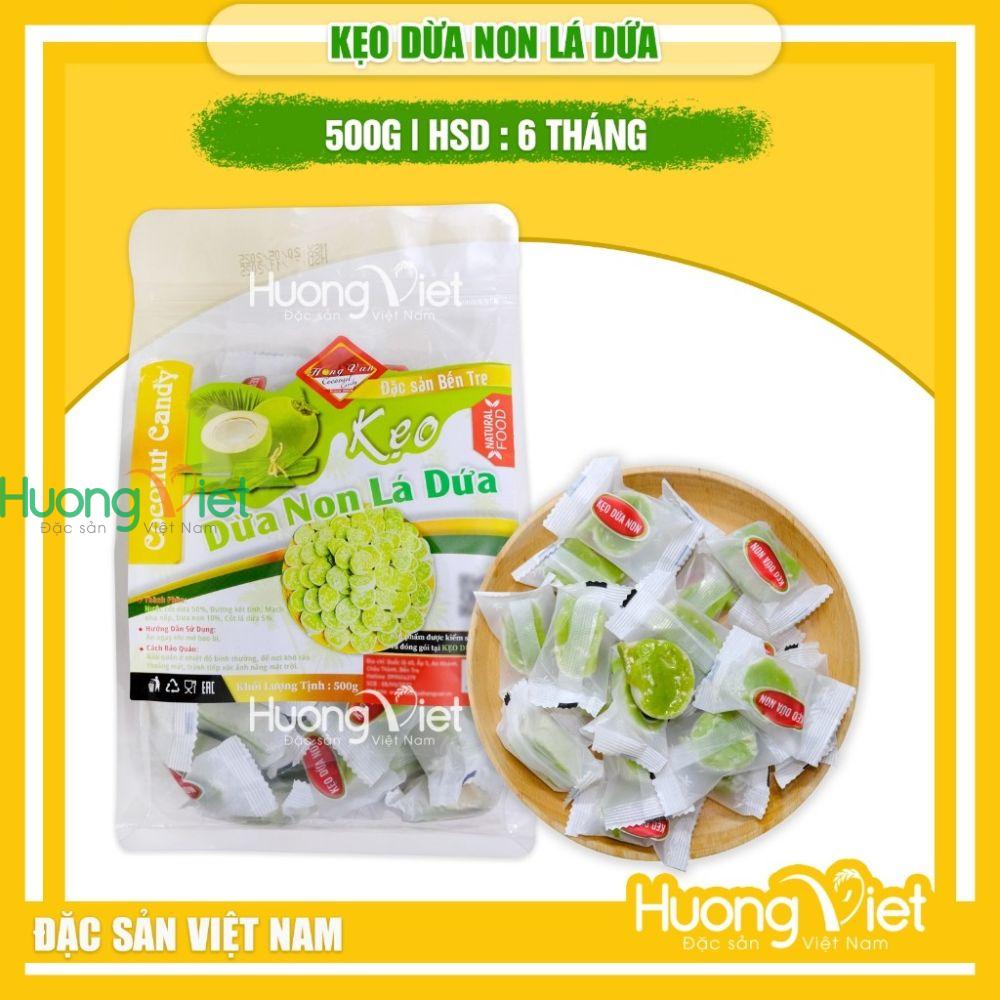 Kẹo dừa non lá dứa túi 500g