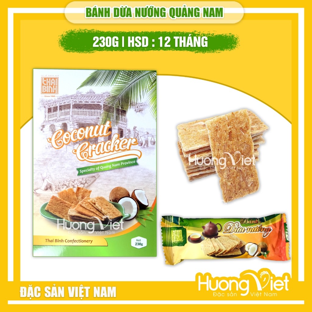 Bánh dừa nướng Quảng Nam - hộp 230g