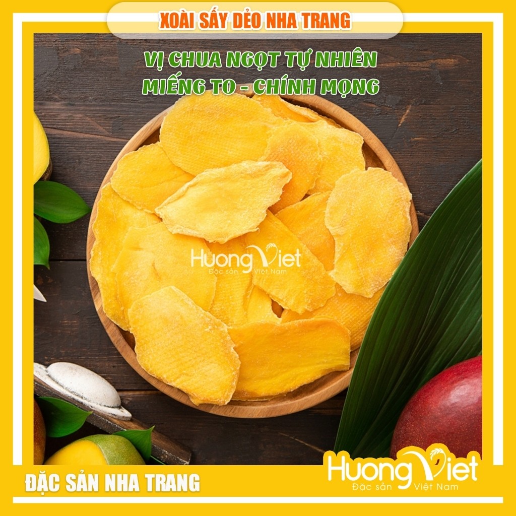 Xoài sấy dẻo Nha Trang - túi zip 200g Xoài sấy dẻo Nha Trang - túi zip 200g