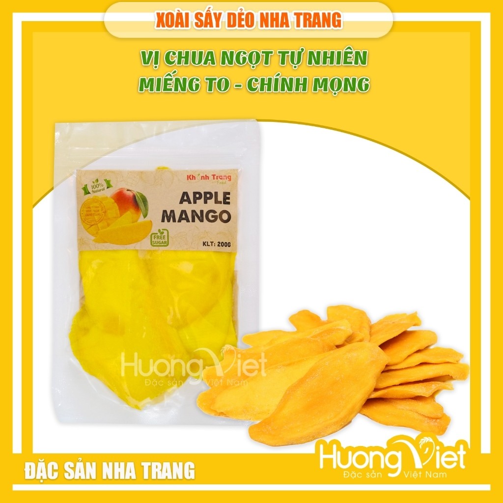 Xoài sấy dẻo Nha Trang - túi zip 200g