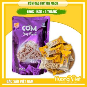 Cốm gạo lức yến mạch ít ngọt Tân Huê Viên - Túi 150g