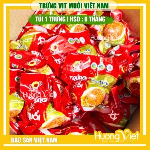 Trứng vịt muối ăn liền Sóc Trăng Minh Đức (Vỉ 4 trứng, 60g)