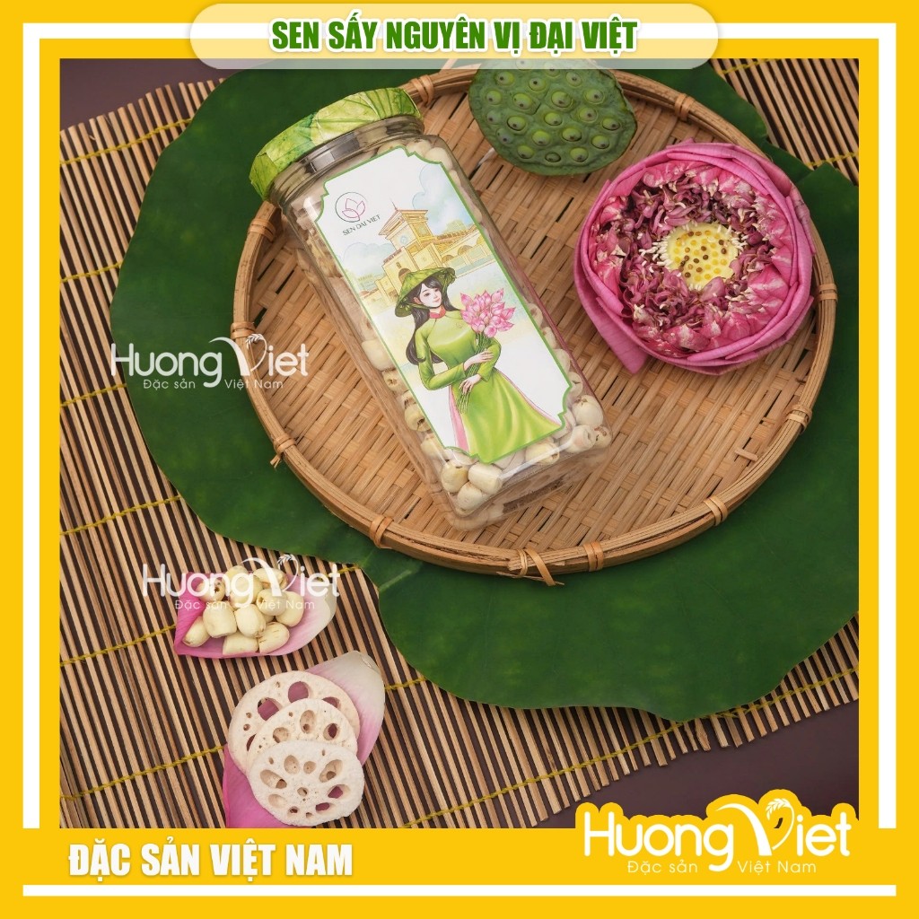 Hạt sen sấy giòn nguyên vị Đồng Tháp (Sen Đại Việt) - Hũ 140g