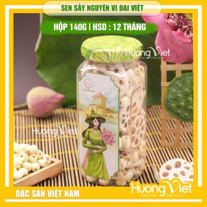 Hạt sen sấy giòn nguyên vị Đồng Tháp (Sen Đại Việt) - Hũ 140g