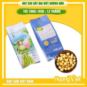 Hạt sen sấy truyền thống không đường Đại Việt - Túi 100g