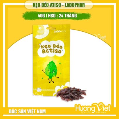 Kẹo dẻo Atiso Đà Lạt Ladophar vị ngọt thanh - Gói 40g