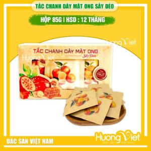 Tắc chanh dây mật ong sấy dẻo 123Farm - Hộp 85g