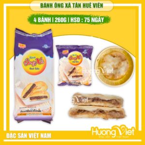 Bánh ông xã vị mặn thơm Tân Huê Viên - Túi 4 bánh (260g)