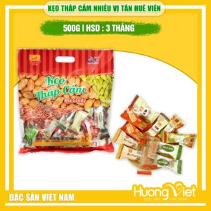 Kẹo thập cẩm mix hạt Tân Huê Viên giòn thơm, ít ngọt - Túi 500g