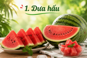 Dưa hấu mát lạnh cho mùa hè, cung cấp nhiều vitamin,...