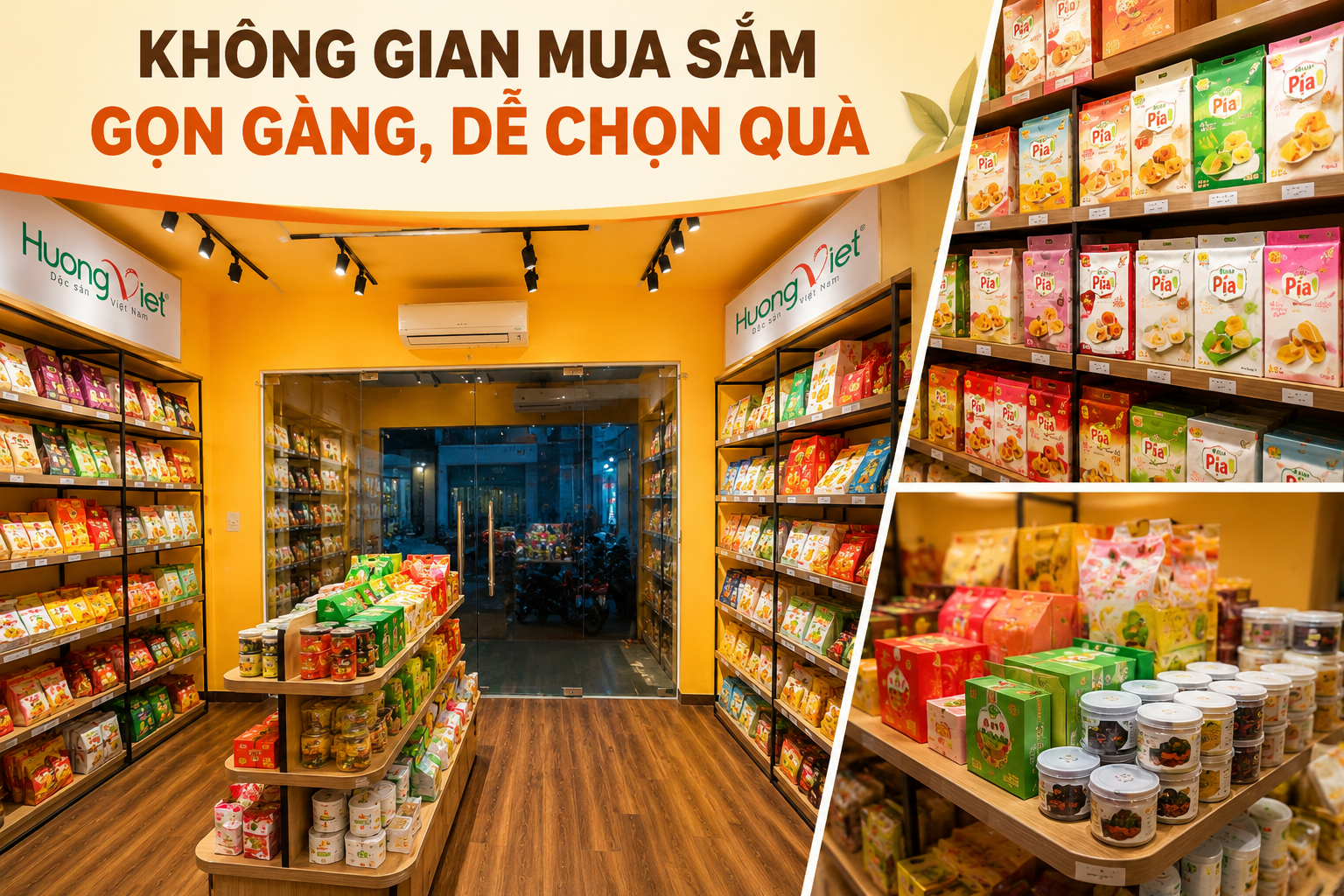Không gian mua sắm rộng rãi, tiện lợi. Nằm trên tuyến đường gần khu Sân bay( cách tầm 3km)