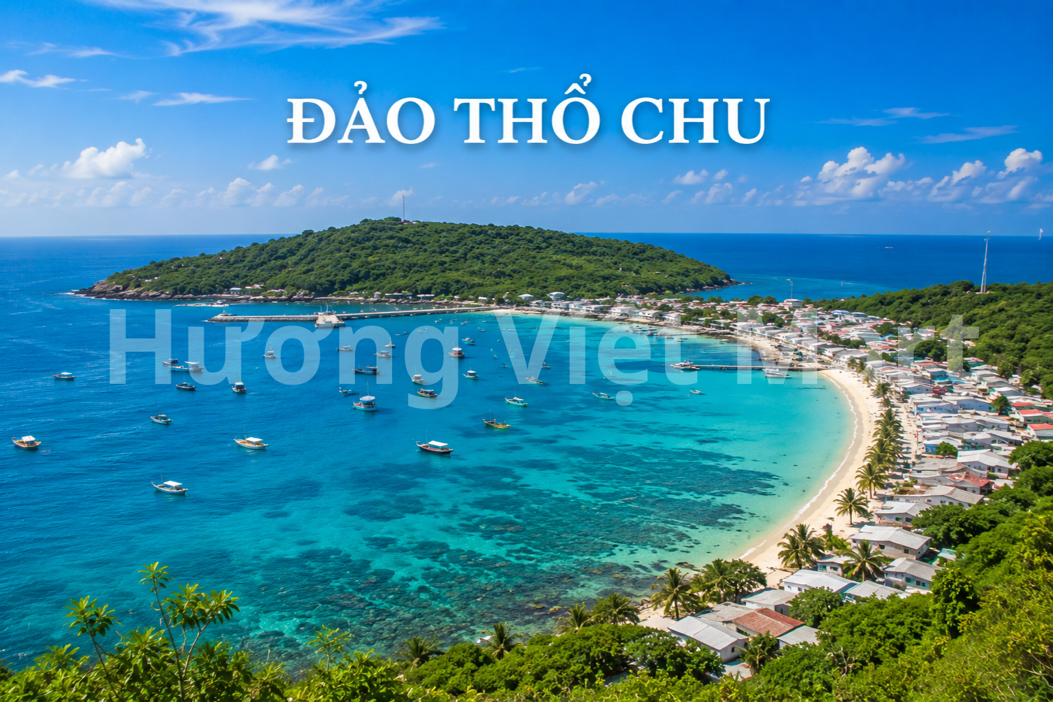 Làn nước biển trong vắt nhìn thấu đáy tại Bãi Ngự, quần đảo Thổ Chu (Kiên Giang).