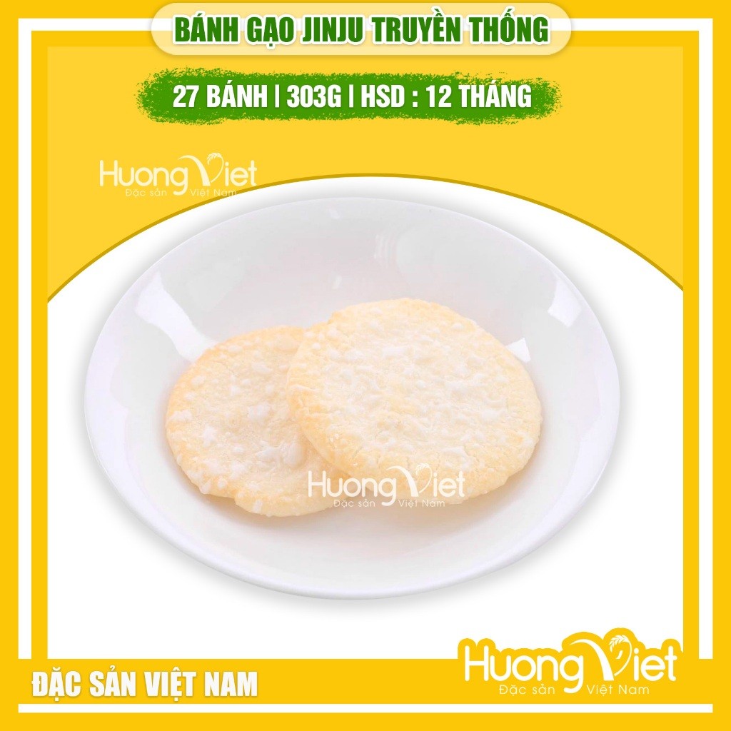Bánh gạo Jinju vị ngọt truyền thống Richy (Túi 303g, 27 bánh) Bánh gạo Jinju vị ngọt truyền thống Richy (Túi 303g, 27 bánh)