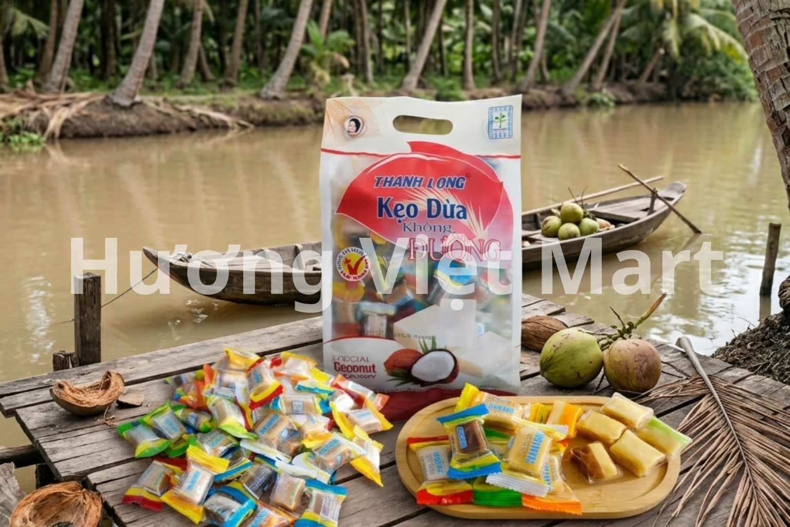 Ngồi lai rai ăn vặt xem World Cup với vài viên kẹo dừa cũng giúp có thêm trải nghiệm thưởng thức hương vị mới.
