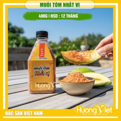 Muối tôm Tây Ninh Nhất Vị - Đặc sản chính gốc (Hũ 400g)