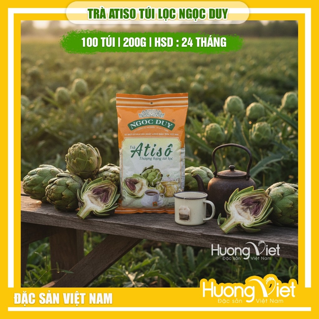 Trà Atiso nguyên chất Đà Lạt - Ngọc Duy (Túi 200g) Trà Atiso nguyên chất Đà Lạt - Ngọc Duy (Túi 200g)