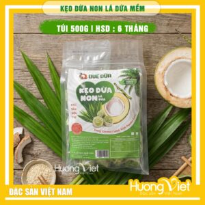 Kẹo dừa non Nguyên Chất mềm dẻo Quê Dừa Vĩnh Long 500g Kẹo dừa non Nguyên Chất mềm dẻo Quê Dừa Vĩnh Long 500g