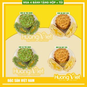 Hộp Bánh Trung Thu Tân Huê Viên 4 Bánh (200g/bánh) - Mã HV05