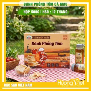 Bánh phồng tôm Vĩnh Hoà Phát 500g – Chuẩn đặc sản Năm Căn