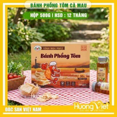 Bánh phồng tôm Vĩnh Hoà Phát 500g – Chuẩn đặc sản Năm Căn