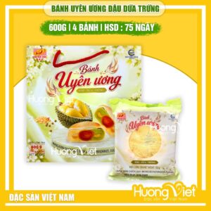Bánh uyên ương đậu dứa trứng Sóc Trăng (Hộp 600g x 4 bánh)