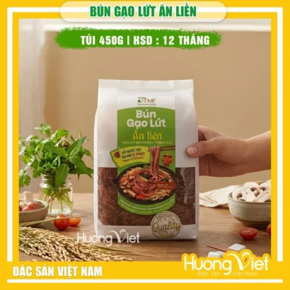 Bún gạo lứt ăn liền Tâm Minh Foods - Túi 450g