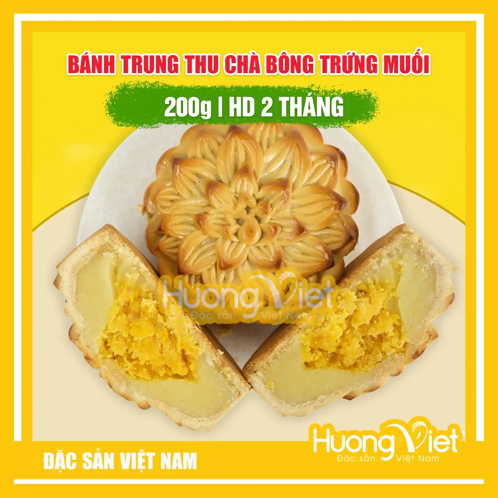 Hộp Bánh Trung Thu Tân Huê Viên 4 Bánh (200g/bánh) – Mã HV15 Hộp Bánh Trung Thu Tân Huê Viên 4 Bánh (200g/bánh) – Mã HV15