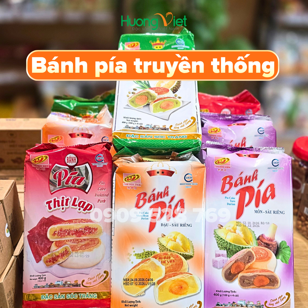 Bánh pía truyền thống Tân Huê Viên túi 400g